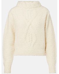 Isabel Marant - Romane Cable-Knit Turtleneck Sweater - Lyst