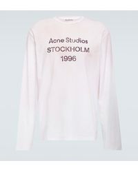 Acne Studios - T-Shirt En Coton Melange A Logo - Lyst
