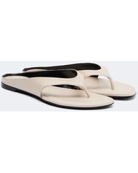 Herbert Levine - Sunkissed Leather Thong Sandals - Lyst
