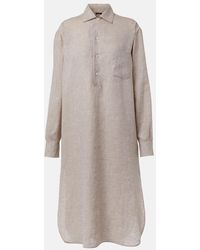 Loro Piana - Lora Linen Shirt Dress - Lyst