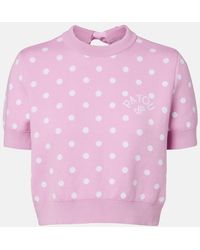 Patou - Polka-Dot Cotton-Blend Sweater - Lyst
