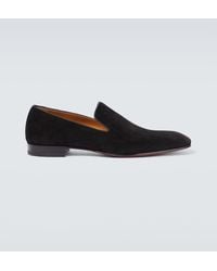 Christian Louboutin - Dandelion Flat Veau Velour Loafers - Lyst