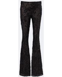 The New Arrivals Ilkyaz Ozel - Meihua Sequined Flared Pants - Lyst