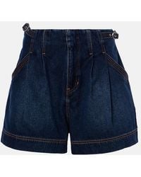 Veronica Beard - Jaffe High-Rise Denim Shorts - Lyst