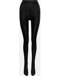 Alex Perry - Crystal-embellished Tights - Lyst