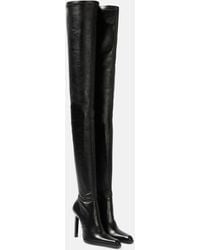 Saint Laurent - Nina 110 Leather Over-the-knee Boots - Lyst