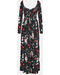 Rabanne - Floral Corset Maxi Dress - Lyst