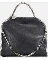 Stella McCartney - Shaggy Deer Falabella Three Chains Bag In Black Eco Leather - Lyst