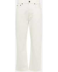 The Row - Mid-Rise Straight Jeans Lesley - Lyst