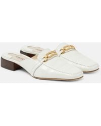 Tom Ford - Whitney Croc-Effect Leather Mules - Lyst
