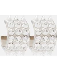 AMINA MUADDI - Karma Crystal-embellished Earrings - Lyst