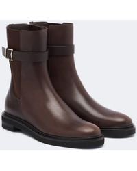 Max Mara - Leather Ankle Boots - Lyst