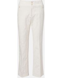Etro - Paisley Jacquard Cropped Flared Jeans - Lyst