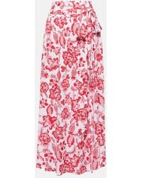 Melissa Odabash - Elsa Printed Maxi Skirt - Lyst