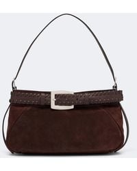 STAUD - Brooklyn Small Suede Shoulder Bag - Lyst