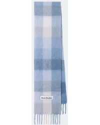 Acne Studios - Checked Alpaca, Wool, And Mohair-Blend Scarf - Lyst