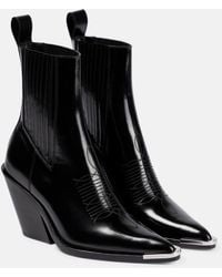 Rabanne - Leather Ankle Boots - Lyst