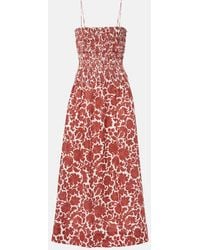 Faithfull the Brand - Geriba Floral Linen Maxi Dress - Lyst