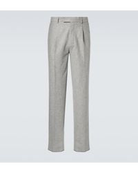 ZEGNA - Wool Straight Pants - Lyst