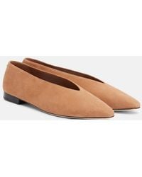 Jimmy Choo - Margot Suede Ballet Flats - Lyst