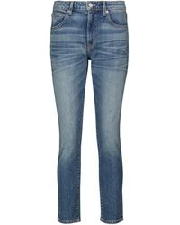 SLVRLAKE Denim High-Rise Cropped Jeans California - Blau