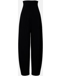 Alaïa - Barrel-Leg Pants - Lyst