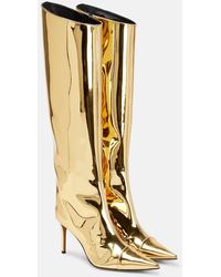 Alexandre Vauthier - Alex 85 Metallic Knee-high Boots - Lyst