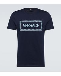 Versace - Crewneck T-Shirt With 90's Logo Print - Lyst