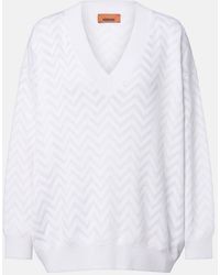 Missoni - Pullover Aus Einem Baumwollgemisch - Lyst