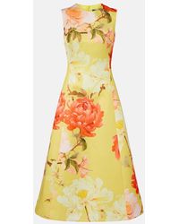 LEO LIN - Cleo Floral Midi Dress - Lyst