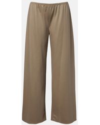 The Row - Pantalones Anchos Gala De Lana Virgen - Lyst