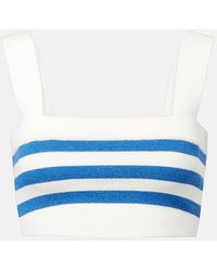Posse - Ari Striped Crop Top - Lyst