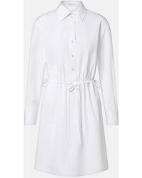 McQueen - Cotton Poplin Shirt Dress - Lyst