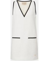 Valentino - Cotton Tweed Minidress - Lyst