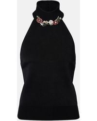 Givenchy - Embellished Halterneck Top - Lyst