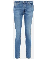 7 For All Mankind - Jeans skinny Slim Illusion Luxe - Lyst