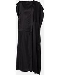 MM6 by Maison Margiela - Gathered Midi Dress - Lyst