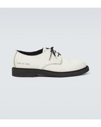 Common Projects - Cracked Leather Derby Shoes - Lyst