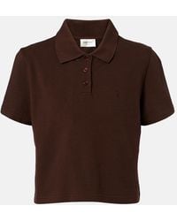Saint Laurent - Cassandre Cotton Pique Polo Shirt - Lyst