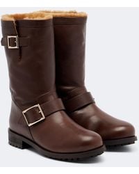 Jimmy Choo - Biker Leather Knee-High Boots - Lyst