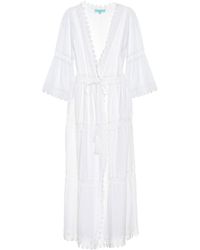 Melissa Odabash Kaftan Robbi aus Baumwolle - Weiß