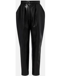 Balmain - High-Rise Tapered Pants - Lyst