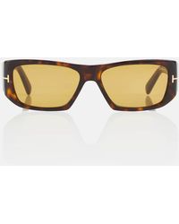 Tom Ford - Gafas de sol de acetato rectangulares - Lyst