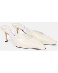 Jimmy Choo - Mules Vivi 65 En Cuir A Effet Serpent - Lyst