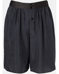 Lemaire - High-Rise Silk Pongee Bermuda Shorts - Lyst