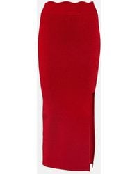 Galvan London - Delia Scalloped Midi Skirt - Lyst