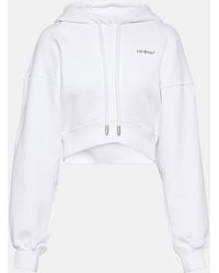 Off-White c/o Virgil Abloh - Sudadera corta con capucha - Lyst