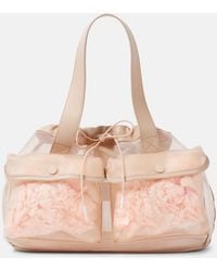 Simone Rocha - Carnation Pocket Leather-Trimmed Tote Bag - Lyst