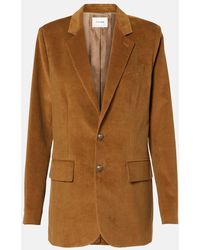 FRAME - Everyday Cord Cotton Corduroy Blazer - Lyst