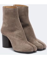 Maison Margiela - Tabi Suede Ankle Boots - Lyst